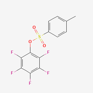 molecular formula C13H9F5O4S B2543704 2,3,4,5,6-Pentafluorophenyl 4-methylbenzenesulfonate CAS No. 2069-36-5