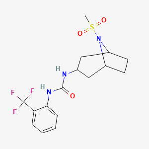 1-(8-(Methylsulfonyl)-8-azabicyclo[3.2.1]octan-3-yl)-3-(2-(trifluoromethyl)phenyl)urea