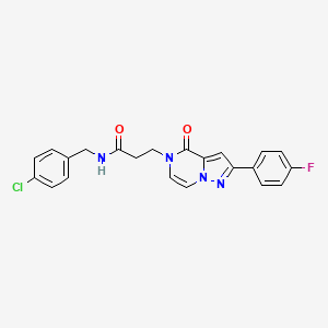 N-(4-chlorobenzyl)-3-[2-(4-fluorophenyl)-4-oxopyrazolo[1,5-a]pyrazin-5(4H)-yl]propanamide
