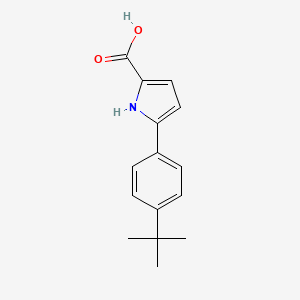 molecular formula C15H17NO2 B2543739 5-(4-(tert-Butyl)phenyl)-1H-pyrrole-2-carboxylic acid CAS No. 1226064-61-4
