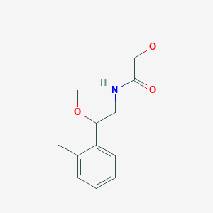 molecular formula C13H19NO3 B2543752 2-methoxy-N-(2-methoxy-2-(o-tolyl)ethyl)acetamide CAS No. 1797892-28-4