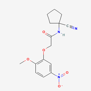 N-(1-cyanocyclopentyl)-2-(2-methoxy-5-nitrophenoxy)acetamide