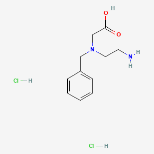 molecular formula C11H18Cl2N2O2 B2543757 N-(2-Aminoethyl)-N-benzylglycine dihydrochloride CAS No. 2171915-66-3
