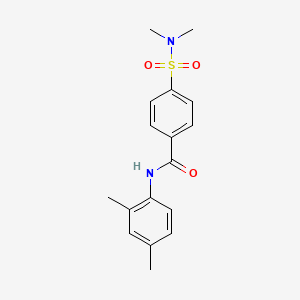 molecular formula C17H20N2O3S B2543774 N-(2,4-dimethylphenyl)-4-(dimethylsulfamoyl)benzamide CAS No. 313646-68-3