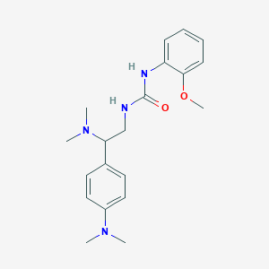 molecular formula C20H28N4O2 B2543783 1-[2-(Dimethylamino)-2-[4-(dimethylamino)phenyl]ethyl]-3-(2-methoxyphenyl)urea CAS No. 1172777-35-3