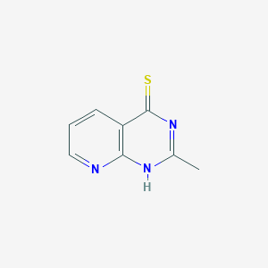 molecular formula C8H7N3S B2543791 2-Methylpyrido[2,3-d]pyrimidine-4-thiol CAS No. 2089258-14-8