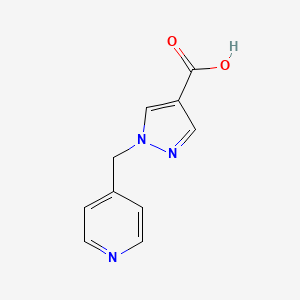molecular formula C10H9N3O2 B2543805 1-(Pyridin-4-ylmethyl)-1H-pyrazole-4-carboxylic acid CAS No. 1154896-82-8