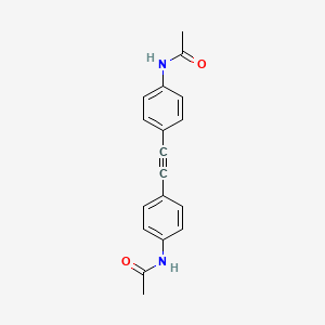 molecular formula C18H16N2O2 B2543855 N-[4-[2-(4-acetamidophenyl)ethynyl]phenyl]acetamide CAS No. 114879-36-6