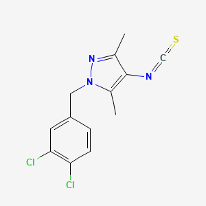 molecular formula C13H11Cl2N3S B2543866 1-(3,4-dichlorobenzyl)-4-isothiocyanato-3,5-dimethyl-1H-pyrazole CAS No. 1006482-53-6