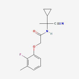 molecular formula C15H17FN2O2 B2543871 N-(1-cyano-1-cyclopropylethyl)-2-(2-fluoro-3-methylphenoxy)acetamide CAS No. 1797241-93-0