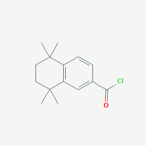 molecular formula C15H19ClO B025439 5,5,8,8-Tetramethyl-5,6,7,8-tetrahydronaphthalene-2-carbonyl chloride CAS No. 104224-50-2