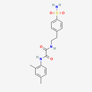molecular formula C18H21N3O4S B2543959 N1-(2,4-dimethylphenyl)-N2-(4-sulfamoylphenethyl)oxalamide CAS No. 887204-77-5
