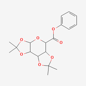 molecular formula C18H22O7 B2543998 phenyl 4,4,11,11-tetramethyl-3,5,7,10,12-pentaoxatricyclo[7.3.0.02,6]dodecane-8-carboxylate CAS No. 852691-31-7