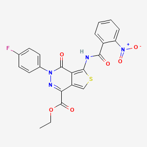 Ethyl 3-(4-fluorophenyl)-5-[(2-nitrobenzoyl)amino]-4-oxothieno[3,4-d]pyridazine-1-carboxylate