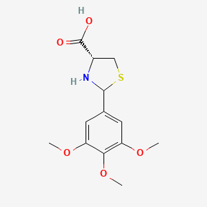 (4R)-2-(3,4,5-trimethoxyphenyl)-1,3-thiazolidine-4-carboxylic acid