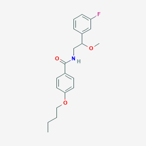 B2544127 4-butoxy-N-(2-(3-fluorophenyl)-2-methoxyethyl)benzamide CAS No. 1797876-65-3