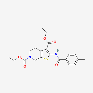 diethyl 2-(4-methylbenzamido)-4,5-dihydrothieno[2,3-c]pyridine-3,6(7H)-dicarboxylate