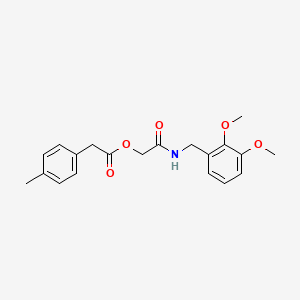 2-[(2,3-Dimethoxybenzyl)amino]-2-oxoethyl (4-methylphenyl)acetate