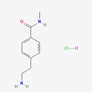 molecular formula C10H15ClN2O B2544224 4-(2-aminoethyl)-N-methylbenzamide hydrochloride CAS No. 2094641-30-0