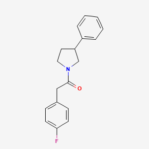 2-(4-Fluorophenyl)-1-(3-phenylpyrrolidin-1-yl)ethanone