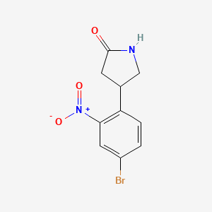 4-(4-Bromo-2-nitrophenyl)pyrrolidin-2-one