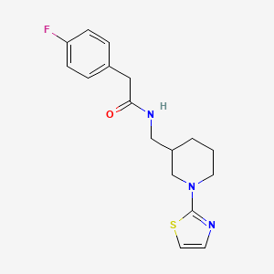 2-(4-fluorophenyl)-N-((1-(thiazol-2-yl)piperidin-3-yl)methyl)acetamide