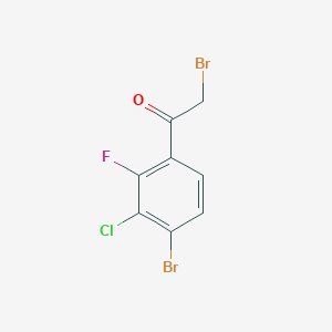 2-Bromo-1-(4-bromo-3-chloro-2-fluorophenyl)ethanone