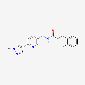 N-((6-(1-methyl-1H-pyrazol-4-yl)pyridin-3-yl)methyl)-3-(o-tolyl)propanamide
