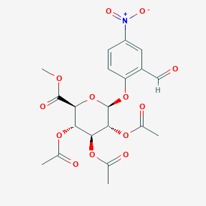 Methyl 1-O-(2-Formyl-4-nitrophenyl)-2,3,4-tri-O-acetyl-beta-D-glucopyranuronate