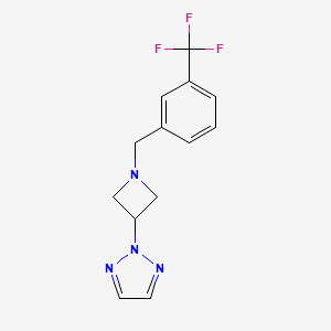 2-[1-[[3-(Trifluoromethyl)phenyl]methyl]azetidin-3-yl]triazole