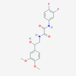 N1-(3,4-difluorophenyl)-N2-(2-(3,4-dimethoxyphenyl)-2-hydroxyethyl)oxalamide
