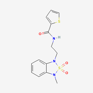 N-(2-(3-methyl-2,2-dioxidobenzo[c][1,2,5]thiadiazol-1(3H)-yl)ethyl)thiophene-2-carboxamide