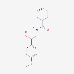 N-(2-hydroxy-2-(4-(methylthio)phenyl)ethyl)cyclohex-3-enecarboxamide