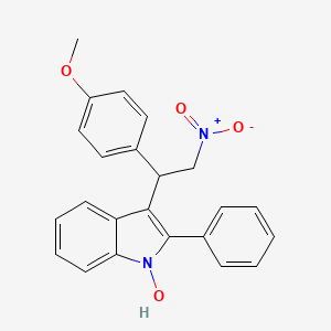 3-[1-(4-Methoxyphenyl)-2-nitroethyl]-2-phenylindol-1-ol