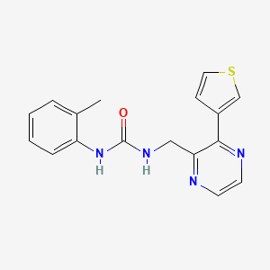 1-((3-(Thiophen-3-yl)pyrazin-2-yl)methyl)-3-(o-tolyl)urea