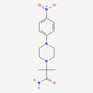 2-Methyl-2-[4-(4-nitrophenyl)piperazin-1-yl]propanamide