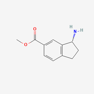 molecular formula C11H13NO2 B2544316 (R)-Methyl 3-amino-2,3-dihydro-1H-indene-5-carboxylate CAS No. 1212974-29-2