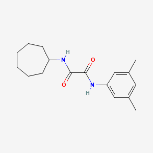 molecular formula C17H24N2O2 B2544342 N1-cycloheptyl-N2-(3,5-dimethylphenyl)oxalamide CAS No. 864837-48-9