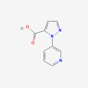 molecular formula C9H7N3O2 B2544351 OC(=O)c1ccnn1-c1cccnc1 CAS No. 1884400-80-9