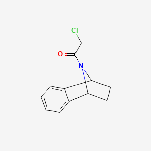 molecular formula C12H12ClNO B2544360 1-(11-Azatricyclo[6.2.1.02,7]undeca-2,4,6-trien-11-yl)-2-chloroethanone CAS No. 2156410-40-9