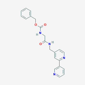 molecular formula C21H20N4O3 B2544365 Benzyl (2-(([2,3'-bipyridin]-4-ylmethyl)amino)-2-oxoethyl)carbamate CAS No. 2034247-05-5