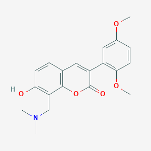 molecular formula C20H21NO5 B2544409 3-(2,5-dimethoxyphenyl)-8-((dimethylamino)methyl)-7-hydroxy-2H-chromen-2-one CAS No. 859670-17-0