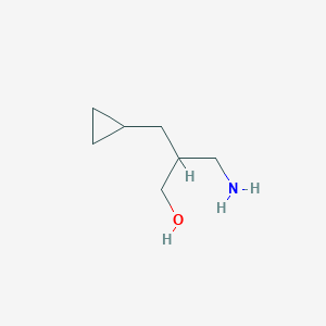molecular formula C7H15NO B2544421 3-Amino-2-(cyclopropylmethyl)propan-1-ol CAS No. 1247915-82-7