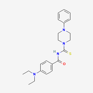4-(diethylamino)-N-(4-phenylpiperazine-1-carbothioyl)benzamide