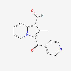 2-Methyl-3-(pyridine-4-carbonyl)-indolizine-1-carbaldehyde