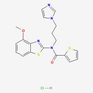 N-(3-(1H-imidazol-1-yl)propyl)-N-(4-methoxybenzo[d]thiazol-2-yl)thiophene-2-carboxamide hydrochloride