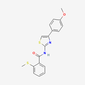 N-(4-(4-methoxyphenyl)thiazol-2-yl)-2-(methylthio)benzamide