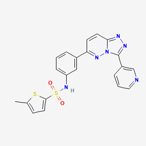 5-methyl-N-(3-(3-(pyridin-3-yl)-[1,2,4]triazolo[4,3-b]pyridazin-6-yl)phenyl)thiophene-2-sulfonamide