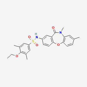 N-(8,10-dimethyl-11-oxo-10,11-dihydrodibenzo[b,f][1,4]oxazepin-2-yl)-4-ethoxy-3,5-dimethylbenzenesulfonamide