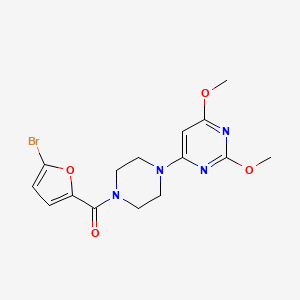 (5-Bromofuran-2-yl)(4-(2,6-dimethoxypyrimidin-4-yl)piperazin-1-yl)methanone